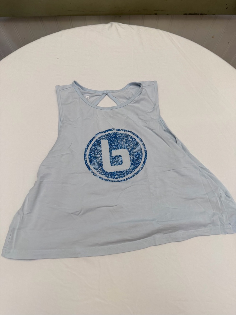 Light Blue Graphic Tank Top